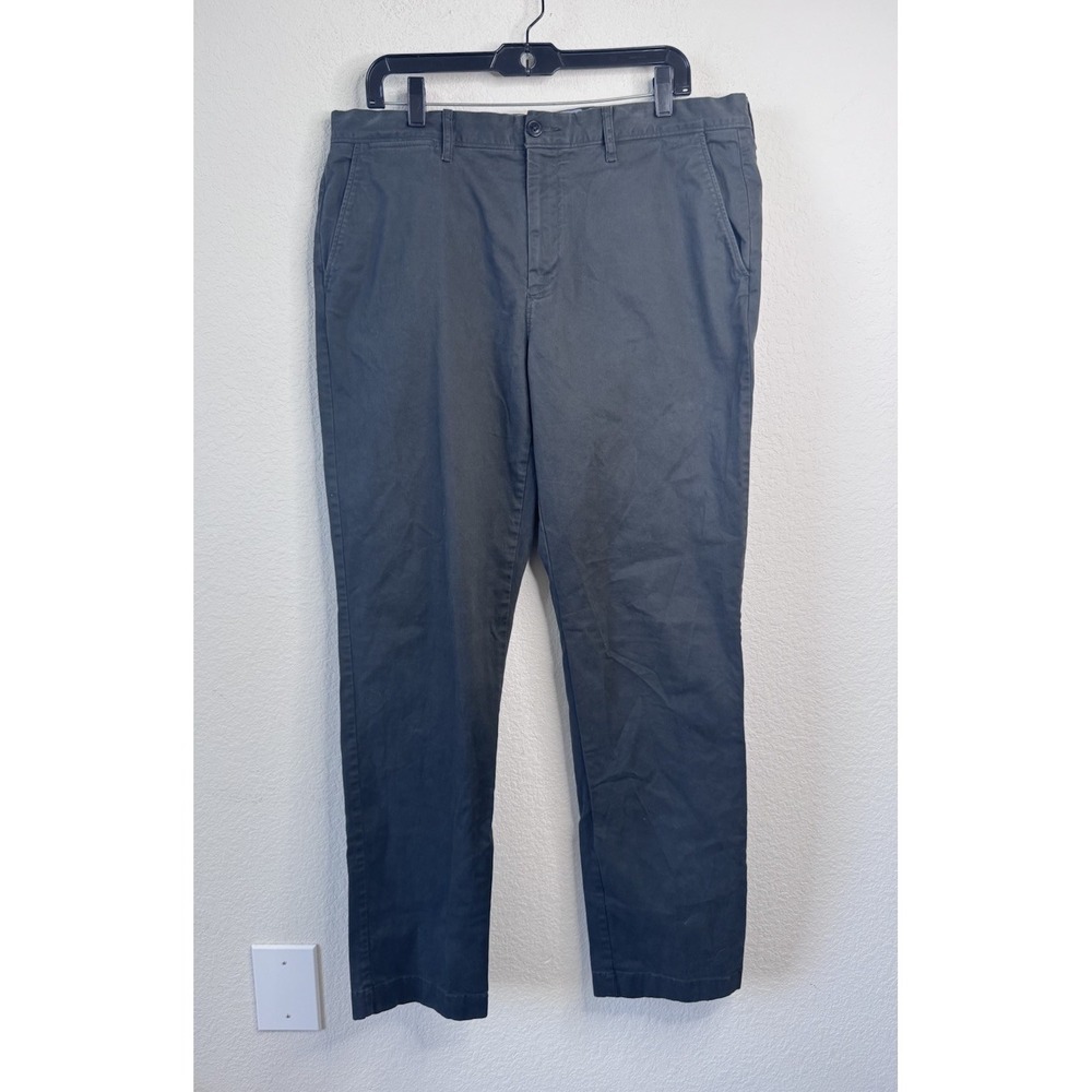 J.Crew 770 Straight Fit Chino‎ Pants Mens 36x34 Gray Stretch Twill Preppy Office